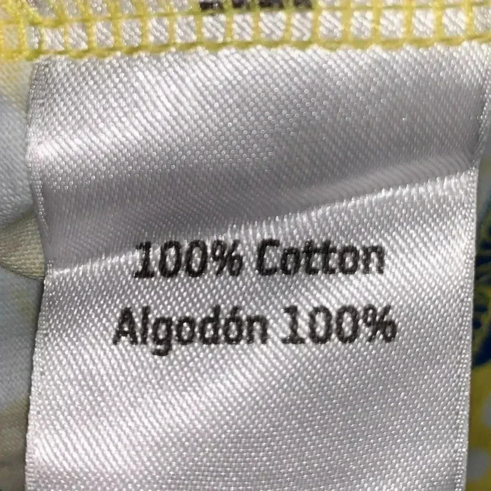 Hanna Andersson Dress 110cm US 5-6 Blue Yellow Dutch Tulips Sleeveless Sundress